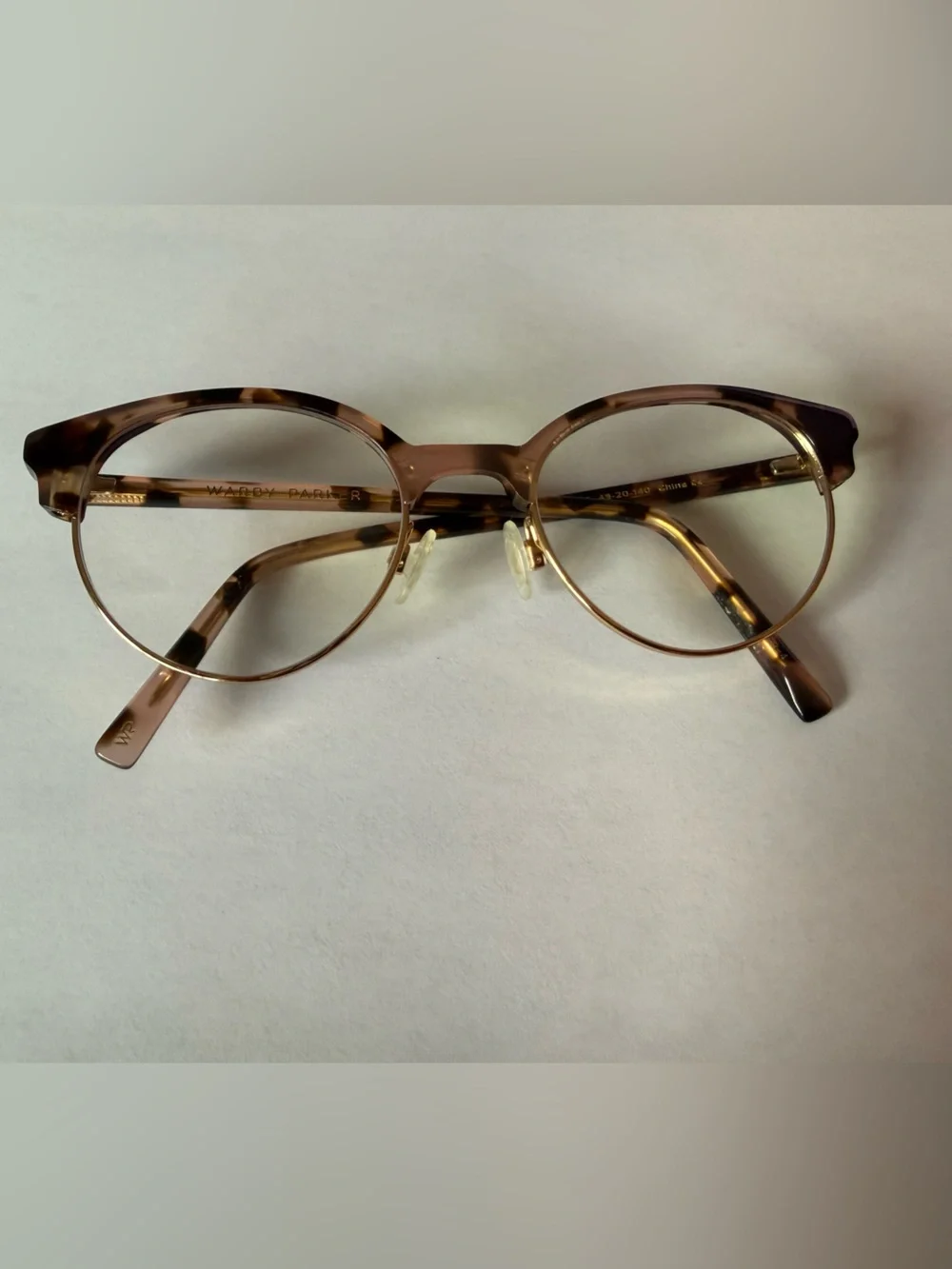 Warby Parker CAREY 1286 Tortoise Cat Eye Full Rim Eyeglass Frames 49-20 140